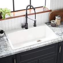 Totten 33" Drop In / Undermount Single Basin Granite Composite Kitchen Sink