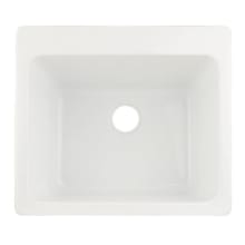 Medford 25" Undermount Single Basin Acrylic Laundry Sink