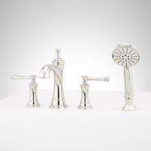 Beasley Deck Mounted Roman Tub Filler Faucet - Includes Hand Shower, Less Valve