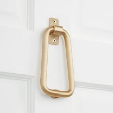 Bell-Shaped 5-3/4" x 3-1/2" Brass Door Knocker