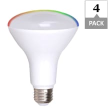 Pack of (4) - 8 Watt Dimmable Medium (E26) LED Bulb - 800 Lumens, 2700K, 6500K and 80 CRI