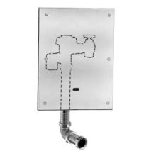 Water Saver (1.5 gpf) Concealed, Sensor Operated Royal® Model Urinal Flushometer, enclosed behind a 13" x 17" Wall Box with Stainless Steel Access Panel, for 1-1/4" back spud urinals.