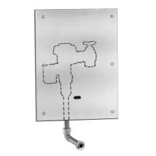 Concealed, Sensor Operated Royal Model Urinal Flushometer, enclosed behind a 13" x 17" Wall Box with Stainless Steel Access Panel, for 3/4" back spud urinals. Water Saver 3.5 GPF