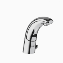 Sensor Activated Electronic Hand Washing Faucet For Pre-Tempered or Hot and Cold Water Operation with Integral Spout Temperature Mixer. Battery Powered Models
