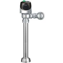 Exposed, Battery Powered, Sensor Activated Sloan ECOS™ Electronic Dual Flush Model Water Closet Flushometer for floor mounted or wall hung top spud bowls. Full Flush 1.6 GPF