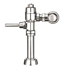 Factory Set (3.5gpf) Exposed Water Closet Flushometer for floor mounted or wall hung 1-1/2" top spud bowls with Extended Bumper on Angle Stop (for seat with cover), Less Vacuum Breaker. Especially suited for harsh water conditions.