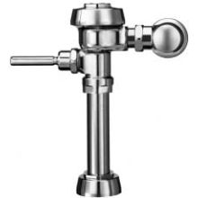 Water Saver (3.5 gpf) Exposed Water Closet Flushometer with Bumper on Angle Stop (for open front seat without cover), for floor mounted or wall hung 1-1/2" top spud bowls.