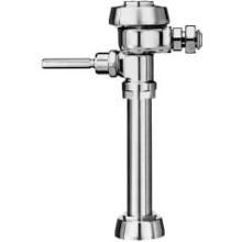 Low consumption (1.6 gpf) Exposed Water Closet Flushometer with Adjustable Ground Joint Tailpiece, for floor mounted or wall hung 1-1/2" top spud bowls.