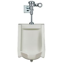 Vitreous China Wall Mounted Urinal Package with .125 GPF Exposed Hardwired Sensor-Operated Royal Optima Flushometer