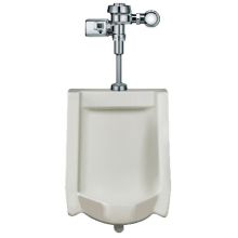 High Efficiency Urinal features a battery-battery powered, sensor-operated Optima® SMO (Side Mount Operator) Flushometer and a vitreous china urinal fixture.