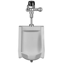 Efficiency 0.125 GPF Urinal with Top Spud Placement and Hardwired Egos Flushometer