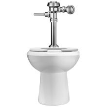 1.6 GPF One Piece Elongated ADA Toilet with Royal Manual Flushometer less Seat