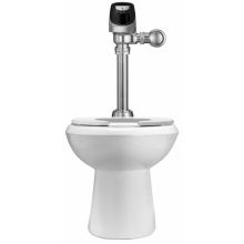 1.6 GPF One Piece Elongated ADA Toilet with Solis Flushometer less Seat
