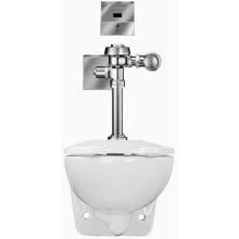1.28 GPF One Piece Elongated Wall Hung Toilet with Royal Flushometer - Less Seat