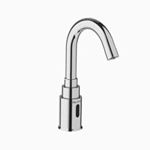 1.0 GPM Single Hole Bathroom Faucet with Automatic Sensor Activation - Includes 4" Escutcheon Plate and Below Deck Mixing Valve