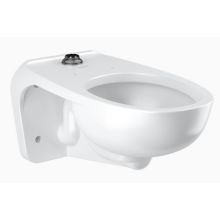 Wall Mounted Toilet Bowl with Top Spud - Less Flushometer