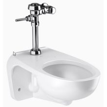 1.28 Elongated Wall Hung Toilet with Royal Flushometer - Less Seat