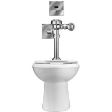 High Efficiency Toilet Features a Hardwired, Electronic Optima® Flushometer and a Vitreous China Toilet Fixture.