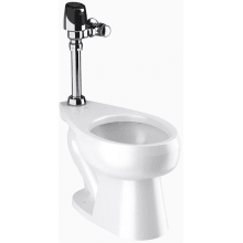 Solis 1.1 GPF One-Piece Elongated Toilet with Automatic Flushometer - Less Toilet Seat