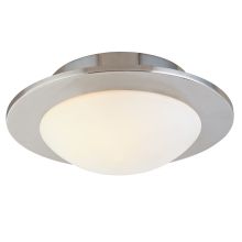 Single Light Semi-Flush Ceiling Fixture From the Discus Collection