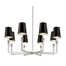 Contemporary / Modern Eight Light Round Chandelier From the Gem Collection