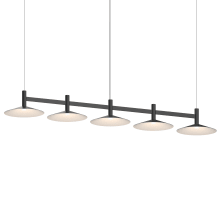 Systema Staccato 57" Wide LED Commercial Linear Pendant