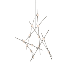 Constellation 25" Wide Integrated LED Chandelier with Acrylic Shades