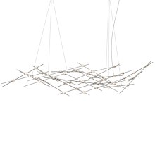 Constellation Ursa Major 44 Light 93" Wide LED Abstract Chandelier with White Acrylic Shades