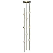 Constellation® 8 Light 6" Wide LED Abstract Multi Light Pendant with Clear Acrylic Shades