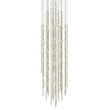 Constellation® 156 Light 25" Wide LED Abstract Multi Light Pendant with White Acrylic Shades