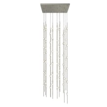 Constellation® 96 Light 24" Wide LED Abstract Multi Light Pendant with Clear Acrylic Shades