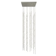 Constellation® 96 Light 24" Wide LED Abstract Multi Light Pendant with White Acrylic Shades