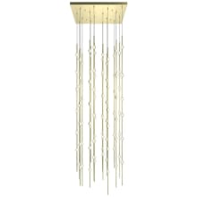 Constellation® 96 Light 24" Wide LED Abstract Multi Light Pendant with Clear Acrylic Shades