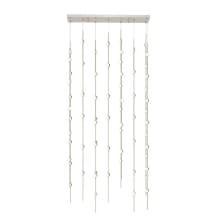 Constellation® 69 Light 36" Wide LED Abstract Multi Light Pendant with White Acrylic Shades