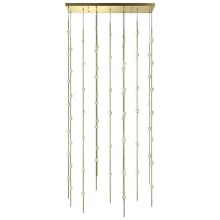 Constellation® 69 Light 36" Wide LED Abstract Multi Light Pendant with Clear Acrylic Shades
