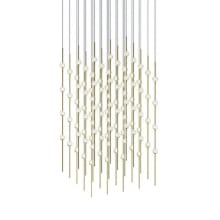 Constellation® 100 Light 21" Wide LED Abstract Multi Light Pendant with Clear Acrylic Shades