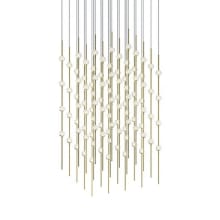 Constellation® 100 Light 21" Wide LED Abstract Multi Light Pendant with Clear Acrylic Shades