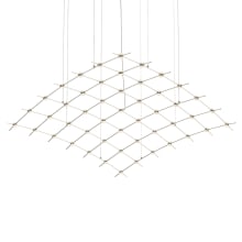 Constellation 49 Light 177" Wide LED Abstract Chandelier with Optical Acrylic Shades