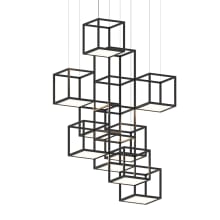 Cubix 9 Light Vertical LED Pendant