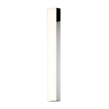 Solid Glass Bar Single Light 24" Integrated LED Bath Bar with Glass Shade