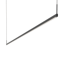 Thin-Line 96" Wide Single Sided Integrated LED Suspension Linear Pendant - 3000K