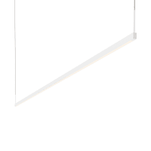 Thin-Line 96" Wide Two Sided Integrated LED Suspension Linear Pendant - 3000K