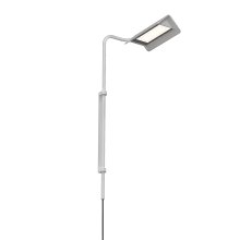 Morii Single Light 25-1/4" Tall Integrated LED Wall Lamp with an Aluminum Shade