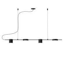 Counterpoint 42" Wide Integrated LED Suspension Linear Pendant with Optical Acrylic Shades