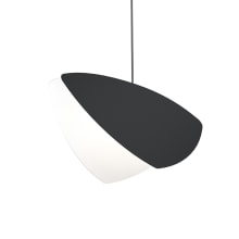 Papillons 13" Wide LED Mini Pendant with Black Shade