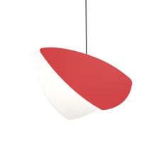 Papillons 13" Wide LED Mini Pendant with Red Shade