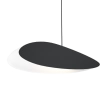 Papillons 16" Wide LED Mini Pendant with Black Shade