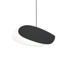 Papillons 13" Wide LED Mini Pendant with Black Shade