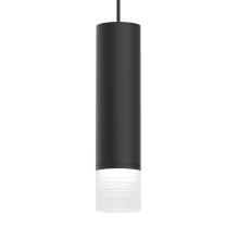 ALC Single Light 18" Tall LED Mini Pendant with Ribbed Glass