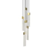 V Panels 7" Wide Suspension Multi Light Pendant